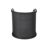Delaman Pantalla de viento tipo U para micrófono, filtro acústico, pantalla de ruido del viento, parabrisas dedicado para grabación de radio, reduce el ruido del viento, parabrisas eficaz