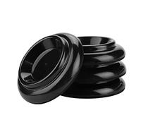 Delaman Piano Accories - Juego de 4 almohadillas para patas de piano, tazas para piano vertical, copas para piernas, protege suelos, reduce el ruido, color negro
