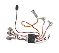 Delaman Puente fijo para guitarra de 6 cuerdas, cargador superior rígido de hierro, reemplazo de puente de sillín de guitarra eléctrica, dorado, acories de guitarra