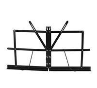 Delaman Soporte plegable de metal para partituras de música, soporte ligero para mesa, altura ajustable, diseño compacto para músicos, portátil, ideal para uso doméstico o estudio