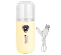 Delaman Spray Humidificador Uso a Largo Plazo 30 Ml Mini Humidificador Facial Nano Atomización USB Cargando Cara Niebla Pulverizador (Amarillo)