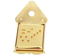 Delaman Tablero de tracción de cable de mandolina de instrumentos musicales, acero tipo curvado, diseño exquisito, compatible con varias mandolinas, QB11 Doré avec Motif