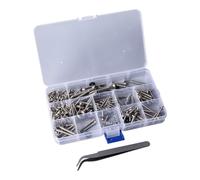 Delaman Tornillos de reparación de guitarra, kit de tornillos de reparación de guitarra, tornillos de montaje de guitarra acústica eléctrica y hebillas de correa, herramienta Luthier con pinzas,
