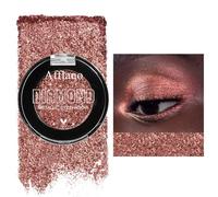 DE'LANCI Brown Glitter Eyeshadow Eyeshadow Brown Bright Sombra de ojos maquillaje altamente pigmentado, sombra de ojos de tono crema cálido, impermeable y duradera, vegana y sin talco #15H