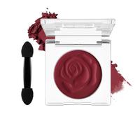 DE'LANCI Sombra de Ojos Roja Mate Individual, Paleta de Sombras Rojo Oscuro Alta Pigmentación, Sombra de Ojos Rojo Oscuro Vino Impermeable Carmín Burdeos, para Maquillaje Diario SFX Smokey Goth