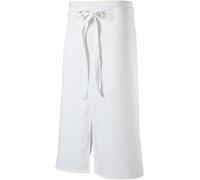 Delantal cintura de ancho extra, 80x125cm (largo x ancho) (blanco)