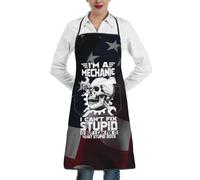 Delantal Cocinade Soy Mecánico, No Puedo Arreglar La Estupidez. Lo Que Hace La Estupidez. Delantal De Cocina Impermeable Fashion Cocinero Delantale, para Hornear, Jardín, Restaurante, 52x72cm