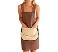 Delantal con babero - Lona compuesta de 70 x 100 cm | Delantal de cocina unisex con toalla desmontable | Delantales de cocina | Protector impermeable para cocinar en casa, hornear, asar a la parrilla