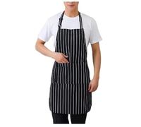 Delantal Con Cuello Halter De 1 Pieza Con Gorro De Chef De 1 Pieza, Delantal Para Hornear, Delantal Antiincrustante Con Cuello Halter, Delantal De Chef, Adecuado Para El Hogar, Cafetería, Restaurante