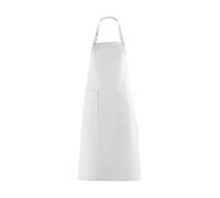 Delantal Con Gran Bolsillo - Blanco - 100 Cm