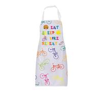 Delantal de bicicleta, regalo para ciclistas, amantes del ciclismo, regalo para ciclistas, regalo para comer, dormir, bicicleta, repetición, delantal de ciclismo con bolsillos, Delantal de cerveza de