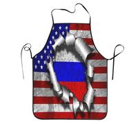 Delantal De Chef América, Criados En Rusia, Raíces Rusas Delantal De Cocina Pasteles Delantales Impermeable Delantales De Cocina Para Regalos Restaurante Cumpleaños