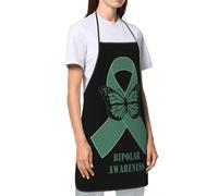 Delantal De Chef Concientización Sobre El Trastorno Bipolar Delantales Ajustable Delantal De Cocina Chef Aprons Para Cumpleaños Grill Regalos
