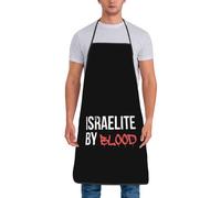 Delantal De Chef El Israelita Hebreo Corre Por Mis Venas Antiincrustante Delantal De Parrilla Impermeable Tablier De Nettoyage Para Cocinar Jardinería Trabajo 52X72Cm
