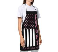 Delantal De Chef Equipo De Apoyo Para Guerreras Contra El Cáncer De Mama. Concientización Sobre El Cáncer De Útero. Aprons Pasteles Delantales Ajustable Mandil Para Restaurante Cumpleaños Grill