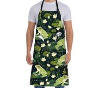 Delantal De Chef Rana Aprons Ajustable Mandil Unisex Delantales Para Jardinero Grill Cumpleaños