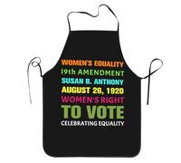 Delantal de Cocina Cumpleaños de Susan B. Anthony Voto femenino 52x72cm | Antiincrustante Delantal Personalizado Delantales de Barbacoa para Barbacoa Jardinería