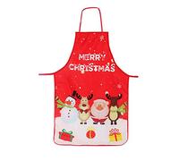 Delantal de cocina de dibujos animados, Papá Noel, muñeco de nieve, alce, para adultos, para fiesta de Navidad, chef, cocina, restaurante, hornear, barbacoa, decoración del hogar (combinación), 1,