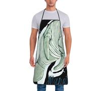 Delantal De Cocina Salvemos A La Vaca Marina Impermeable Delantal Barbacoa Ajustable Delantales De Cocina Para Trabajo Hornear Bbq 52X72Cm