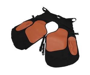 Delantal de Herrador Equino a Prueba de Desgaste con Correas Ajustables para un Trabajo Eficiente de Reparación de Pezuñas Suministros de Aseo para Herradores Lona Revestimiento de Cuero