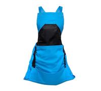 Delantal de jardín para mujer, ajustable, impermeable, herramientas de jardín, con cordón, para recoger malas hierbas, poda, plantación, almacenamiento al aire libre, granja, patio trasero, azul