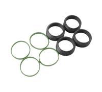 Delantal de junta del colector de admisión superior e inferior del motor 06A133227B 06A133398F Compatible con MK4 Caddy Beetle (coche)(A set 8 PCS)