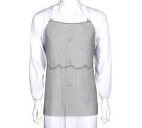 Delantal De Malla Resistente A Los Cortes, Babero De Trabajo De Seguridad De Acero Inoxidable Con Correas Ajustables Para Los Hombros,Resistente A Puñaladas Para Carniceros,Culinario W55xL70cm