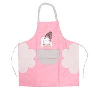 Delantal de maquillaje Beauty Girl con estampado, impermeable, para hornear, barbacoa y cocinar, con bolsillo. (Rosácea)
