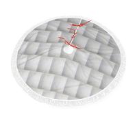 Delantal de Navidad con borlas, diseño de ladrillo blanco antiguo, decoración navideña de moda, decoración del hogar de invierno