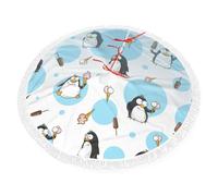 Delantal de Navidad con borlas, diseño de pingüino, globo, copo de nieve, decoración navideña de moda, decoración del hogar de invierno