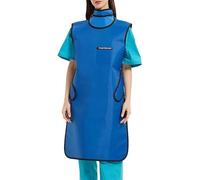 Delantal De Plomo Chaleco De Plomo Protector De Rayos X contra La Radiación Ropa De Escudo Chaleco Traje CT con Cuello para Tiroides para Laboratorios, Residencias De Cuidados 0.5mmpb,60 * 110cm
