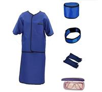 Delantal De Plomo Conjunto De Delantal De Protección Contra Rayos X Juego De Delantal De Plomo Partido De 5 Piezas Para Dentistas Veterinarios Laboratorios,0.5mmpb,L