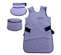Delantal de Plomo Conjunto De Protector De Tiroides Tipo Delantal De Plomo Con Gorro Para Rayos X, Equivalente A 0,5, Protector De Radiología Intervencionista De Color Púrpura(Medium)