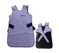 Delantal de Plomo Delantal De Plomo Morado De 0,35 Mmpb Para Rayos X, Delantal De Protección Para Laboratorio Dental Con Cierre De Velcro(Large)