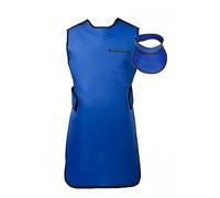 Delantal de Plomo para Rayos X con Cuello y Gorro para Tiroides, Equivalente a 0,35 mmPb/0,5 mmPb, Adecuado para Hombres y Mujeres (Color: A3, Tamaño: 0.5mmPb)