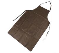 Delantal de poliuretano de 100 cm, impermeable, resistente, para limpieza de carnicero, chef, babero protector resistente al aceite con correas largas