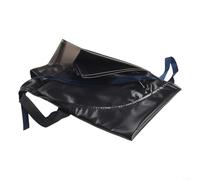 Delantal de PVC negro para tareas de cocina y limpieza, diseño cómodo y resistente a las manchas (S 80 x 55 cm)