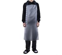 Delantal de PVC resistente al aceite para uso en cocina, diseño transparente para una fácil visibilidad de la ropa y protección completa del cuerpo (120 x 65 cm)