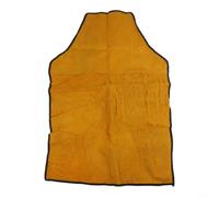 Delantal de soldadura de cuero de vaca resistente al calor ignífugo ropa de trabajo de seguridad para soldadura carpintería metalurgia 65x90cm marrón