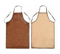 Delantal de soldadura para protección contra el calor y las chispas, impermeable, ignífugo, con resistencia a espinas, 116 x 63 cm para soldadores, compatible