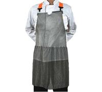 Delantal Delantal De Metal Resistente A Cortes Y Puñaladas,Delantal De Trabajo De Seguridad Carnicero,Delantal De COTA De Malla De Acero Inoxidable 316,Protective Apron,Fácil De Limpiar 55x80cm