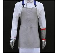 Delantal Delantal Resistente A Cortes De Malla Metálica Carnicero, Taller Mecánico Peto De Trabajo De Seguridad Delantal Resistente A Puñaladas Con Correas Ajustables For Los Hombros W55xL70cm