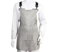 Delantal Delantal Resistente A Cortes, Delantal De Metal De Acero Inoxidable 316, Delantal Protector De Trabajo De Seguridad De Carnicero, Correas De Hombro Ajustables,Fuerte Duradero W60xL80cm