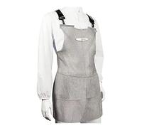 Delantal Delantal Resistente A Cortes, Delantal De Metal De Acero Inoxidable 316, Delantal Protector De Trabajo De Seguridad De Carnicero, Correas De Hombro Ajustables (Size : 55x60cm)