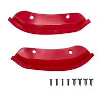 Delantal delantero del coche protector labio para Dodge para Challenger para SRT Hellcat 2015-2024 parachoques delantero labio alerón accesorio rojo negro (no apto para cuerpo amplio) (rojo)