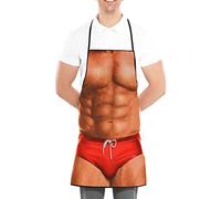 Delantal Divertido Grill BBQ Delantal para Hombres,Cocina Cocinero Cocinando Parilla Delantales Navidad Cumpleaños Regalo para Esposo, Esposa, Papá, Mamá, Amigos