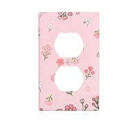 Delantal floral para abuela, placa decorativa para interruptor, placa de pared de policarbonato irrompible para oficina en casa, 1 banda con tornillos
