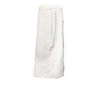 Delantal Francés Premium Todo en Uno Blanco - 50% Algodón, Hecho en España, Resistente a Líquidos, Ajustable con Bolsillo Grande - Elegancia y Comodidad de Lujo para Cocina, Jardinería y Más