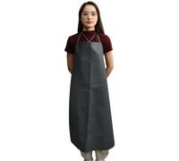 Delantal Impermeable A Prueba De Aceite, Estilo Una Sola Pieza Sin Mangas, Cuero, Delantal Carnicero Resistente Desgaste Y A La Suciedad, Adecuado Para Cocinar, Hornear Otras Escenas En La Cocina