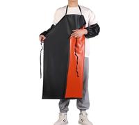 Delantal Impermeable Ajustable de Alta Resistencia, Industrial de Trabajo de Goma PVC Resistente al Aceite para FáBrica, Matadero y Carnicero - Hombres y Mujeres